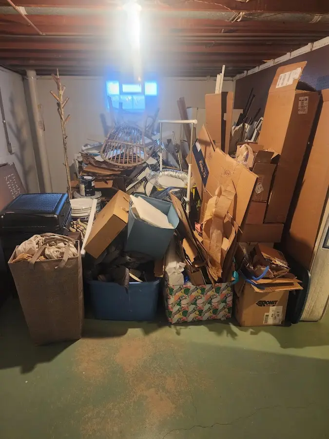 Roll-off dumpster container at job site for 4 Yard Dumpster Rental in Sunny Isles Beach